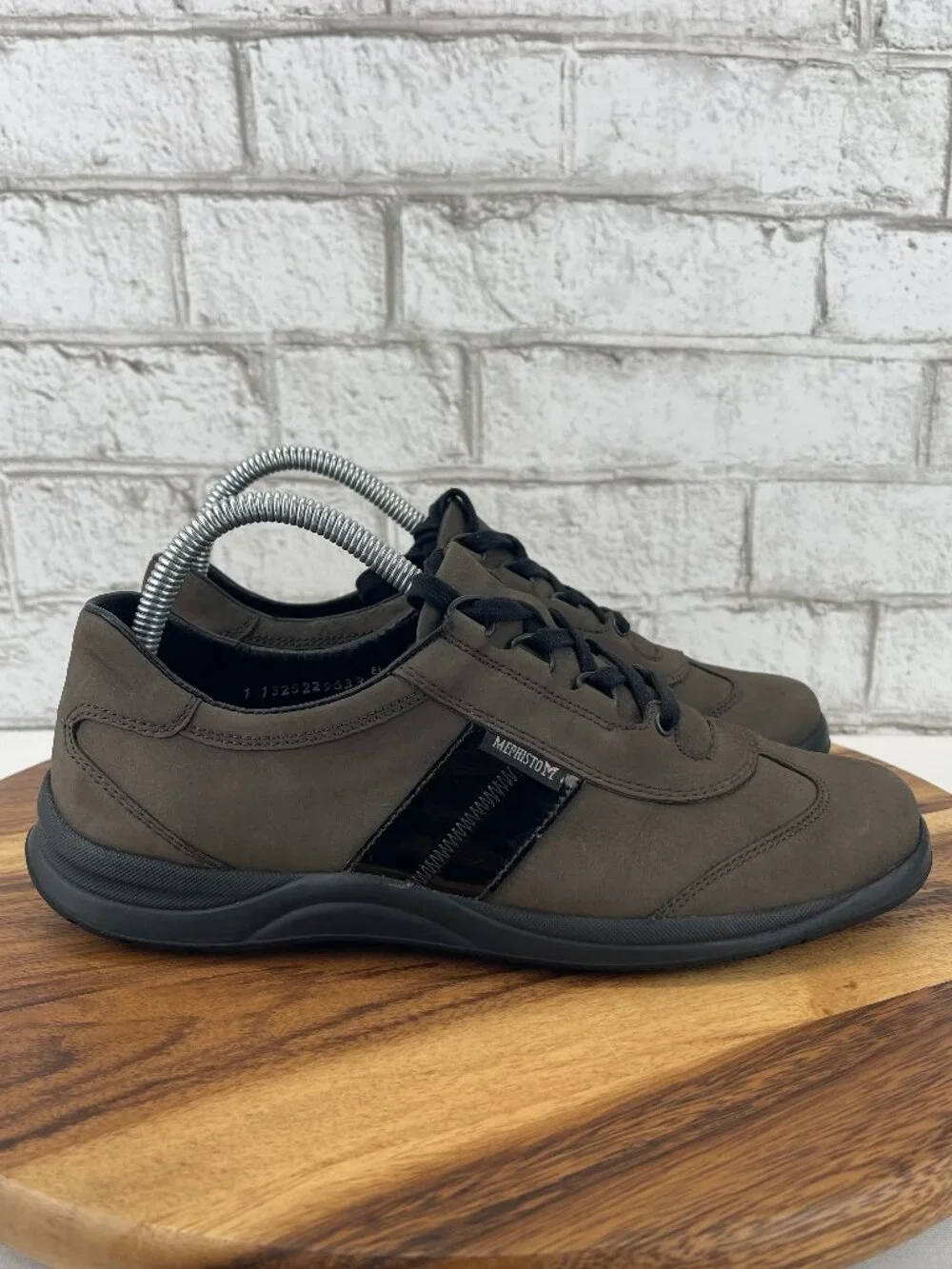 Mephisto Laser Runoff System Womens Sz. 8.5 Brown Black Leather Comfort Shoes